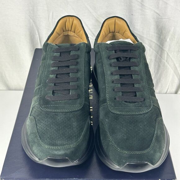 Ralph Lauren Purple Label Ethan II Calfskin Green Suede Sneakers Men’s Sz 10.5D main image 8